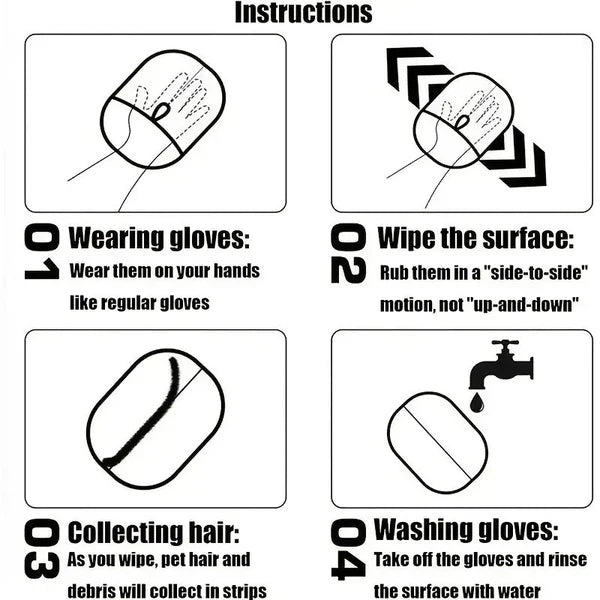 Glint Cart™ Premium Pet Hair Removal Glove