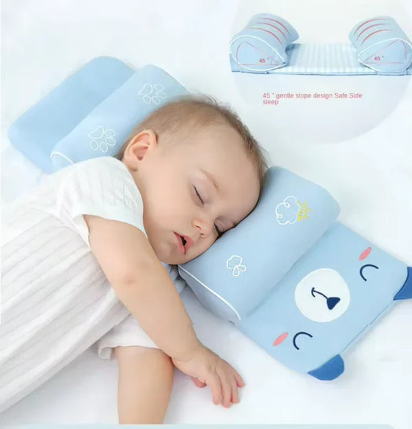"Glint Cart™ Baby Sleep Positioner Pillow – Anti-Rollover, Soft & Safe Support"